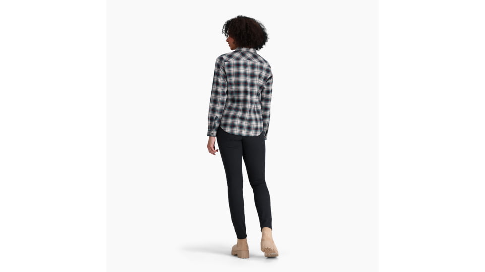 Royal Robbins Lieback Organic Cotton Flannel Long Sleeve - Womens, Sea Pine Wildwood Pld, Extra Small, Y621012934XS