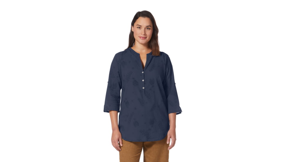 Royal Robbins Oasis Tunic II 3/4 Sleeve Shirt - Womens, Navy, Small, Y622019-728-S