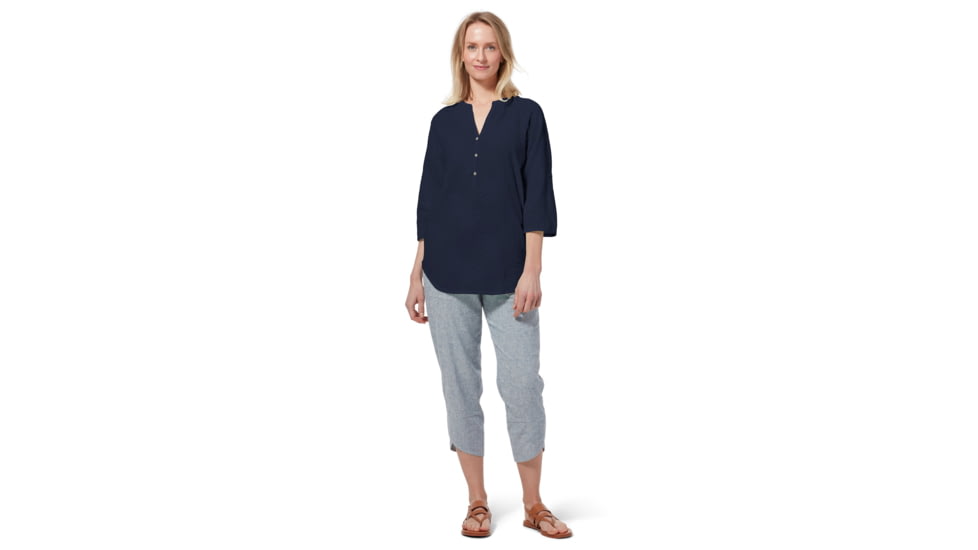 Royal Robbins Oasis Tunic II 3/4 Sleeve Shirt - Womens, Navy, XL, Y622017-Navy-XL