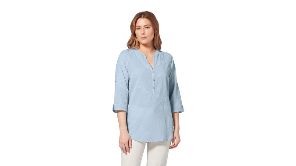 Royal Robbins Oasis Tunic II 3/4 Sleeve Shirt - Womens, Summer Sky, S, Y622017-Summer Sky-S