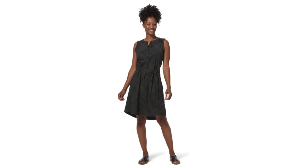 Royal Robbins Spotless Traveler Tank Dress - Womens, Black Geo Dot Print, L, Y326002-Black Geo Dot-L