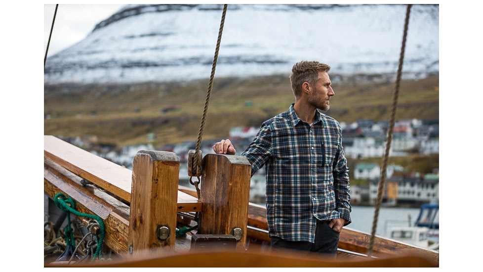 Royal Robbins Thermotech Ren Plaid Long Sleeve Shirt - Men's, Small, Lt Slate Yuba Plaid, Y422020-092-S