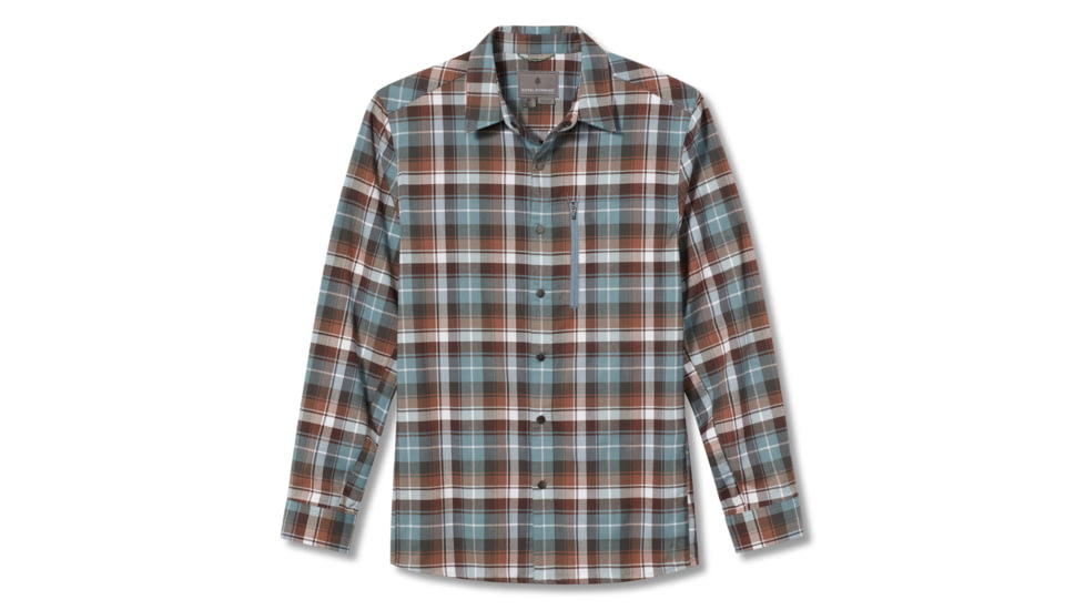 Royal Robbins Thermotech Ren Plaid Long Sleeve Shirt - Men's, Small, Lt Slate Yuba Plaid, Y422020-092-S