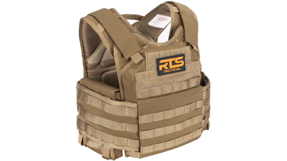 RTS Tactical 10X12 Premium Plate Carrier, Coyote, One Size, RTS-34100-22