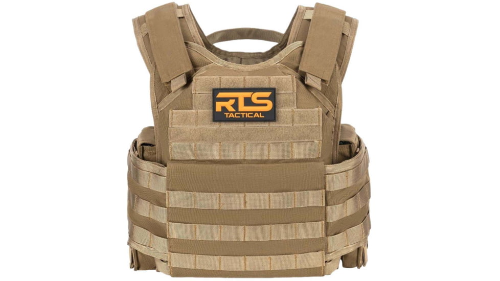 RTS Tactical 10X12 Premium Plate Carrier, Coyote, One Size, RTS-34100-22