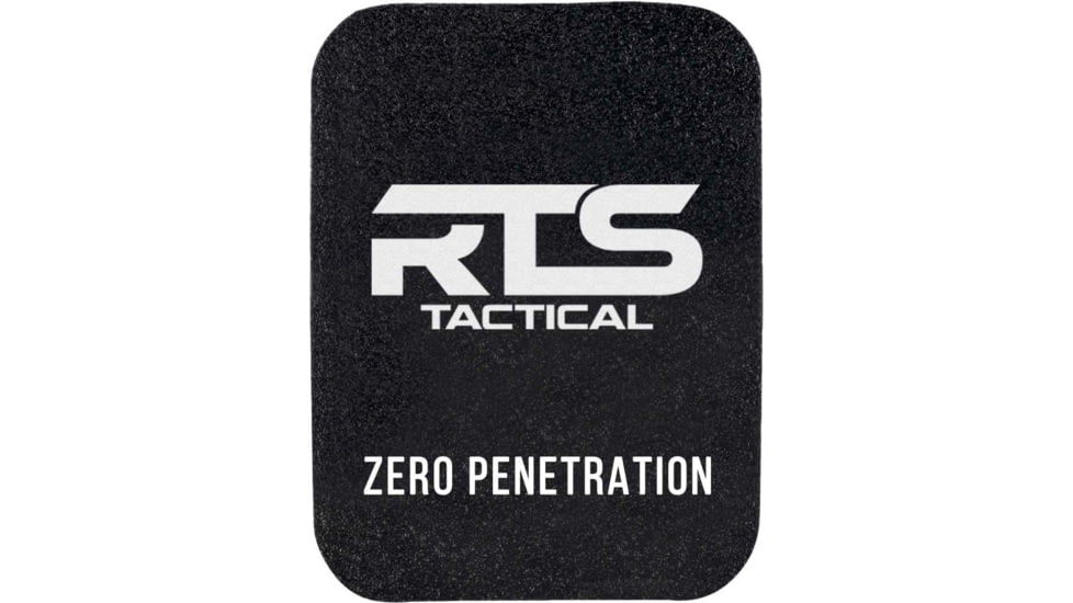 RTS Tactical Ceramic NIJ 0101.06 Level IV Rifle Protection Side Plate Insert, Black, 6 x 8, RTS-48120