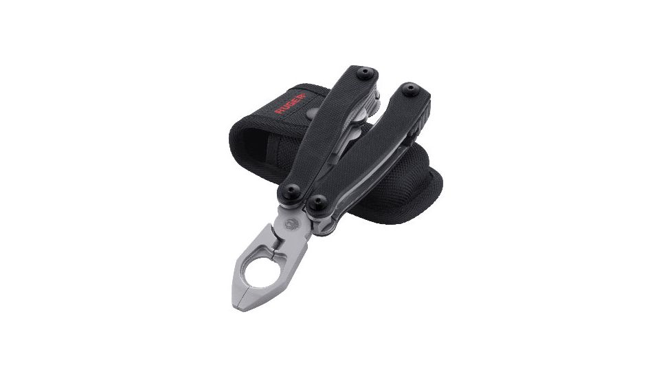 Ruger 1911 Multi-Tool w/ Sheath, 2.515in Blade, G10 Handle, Black R5100