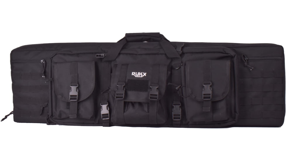 RUKX Gear 42 in Double Rifle Bag, Black, ATICT42DGB