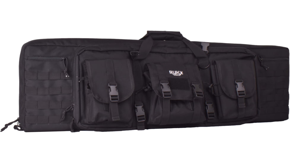 RUKX Gear 42 in Double Rifle Bag, Black, ATICT42DGB