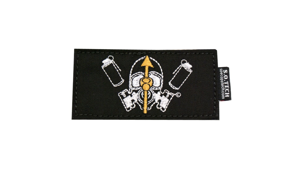 S.O.Tech Black Symbology Patch, Hazmat SYPCH-HZ-BLK