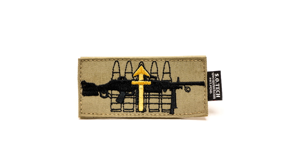 S.O.Tech Coyote Brown Symbology Patch, Light Machine Gunner SYPCH-LMG-CB