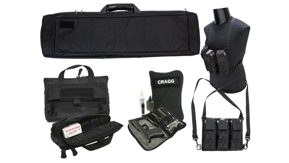 S.O.Tech Gorilla Range 4-Piece Rifle Case System, Black, 40 in. GRRCS-40-BLK