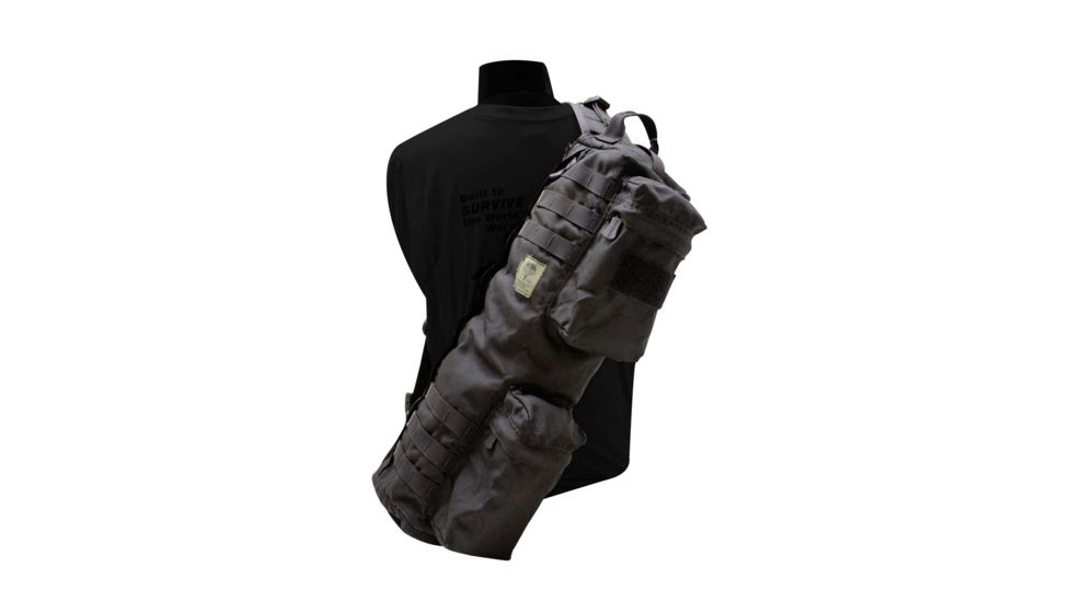 S.O.Tech Survival Single-Strap Go Bag, Black, Extra Extended SGB-2X-BLK