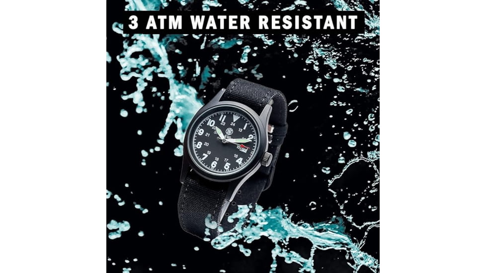 S&amp;W Smith &amp; Wesson Military Watch, Black, SWW1464BK