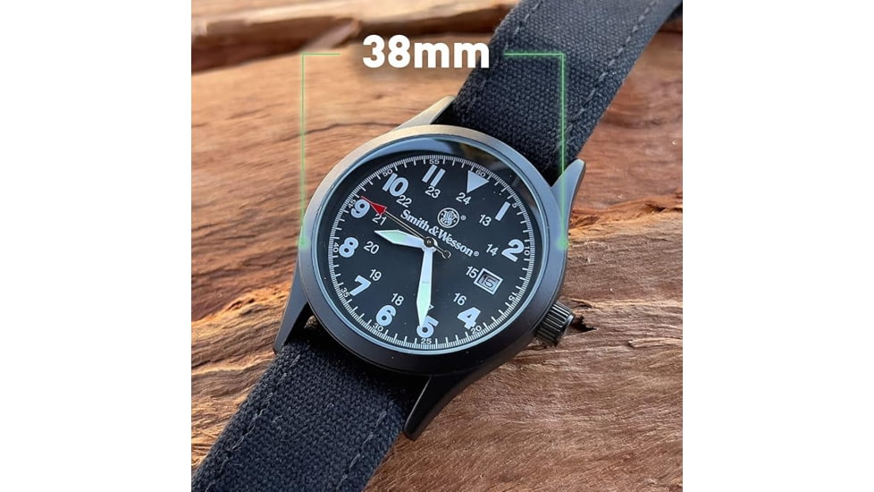 S&amp;W Smith &amp; Wesson Military Watch, Black, SWW1464BK