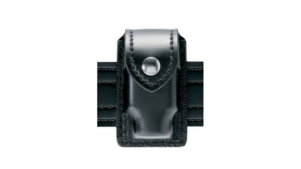 Safariland 307 Weapon Light / EDW Cart. Holder, Surefire X300, Basket Weave Black W/ Brass Snap Closure 307-13-4B