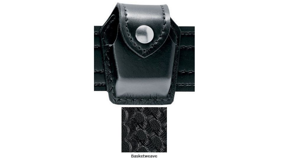 Safariland 307 Weapon Light / EDW Cart. Holder, Taser, STX Baset Weave Black W/ Hidden Snap 307-9-48HS