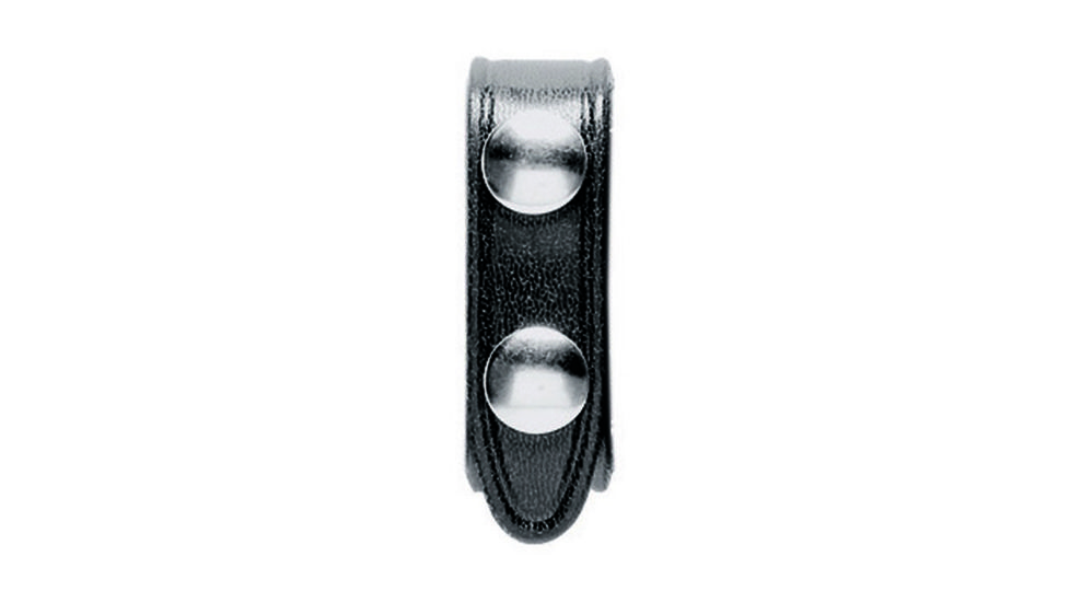 Safariland 65 Belt Keeper, 2 Snap 0.75in.W, Pack Of 4, Basket Weave Black W/ Black Plastic Snap, 2.0in. Belt 65-4-4PBL-50