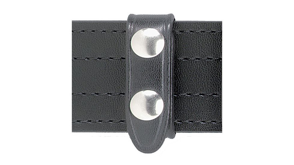 Safariland 65 Belt Keeper, 2 Snap 0.75in.W, Pack Of 4, Hi Gloss Black W/ Black Plastic Snap, 1.75in. Belt 65-4-9PBL