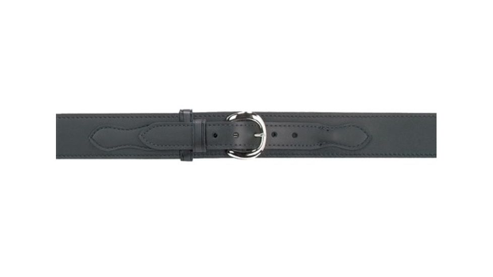 Safariland Border Patrol Belt w/ Buckle, 2.25in. with Velcro, Plain Black, Size - 28 in. 146VUS-28-2B