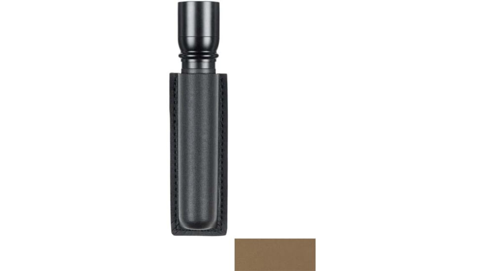 Safariland Model 306 Open Top Mini Flashlight Holder, 6 V SurFire Light, FDE Brown, STX Tactical, MOLLE, 306-1-553-MSA