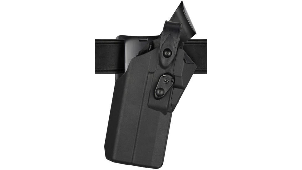 Safariland 7390RDS 7TS ALS Mid-Ride Level I Retention Duty Holster, Sig Sauer P320 9/40 w/X300U, TLR-1HL, Right, STX Plain, Black, 7390RDS-4502-411