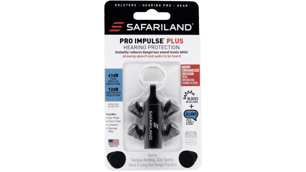 Safariland Pro Impulse In-Ear Hearing Protection Bluetooth, Black, 1102980