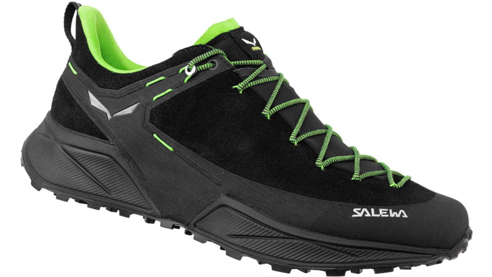 Salewa Dropline Leather Hiking Shoes - Mens, Black/Pale Frog, 8, 00-0000061393-919-8