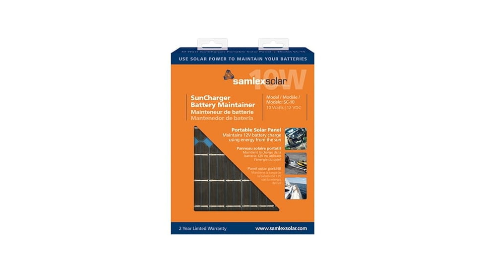Samlex America Suncharger Portable Trickle Charger, 10 Watt, SC-10
