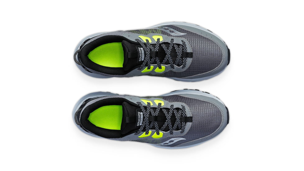 Saucony Aura TR Trail Shoes - Mens, Cinder/Citron, 12, Medium, S20862-100-020-M-12