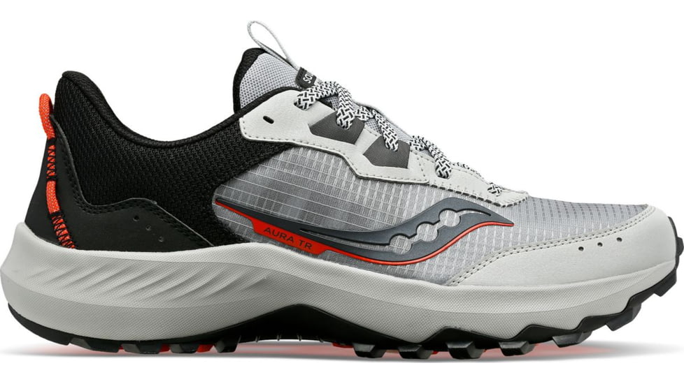 Saucony Aura TR Trail Shoes - Mens, Concrete/Black, 10.5, Medium, S20862-11-260-M-10.5
