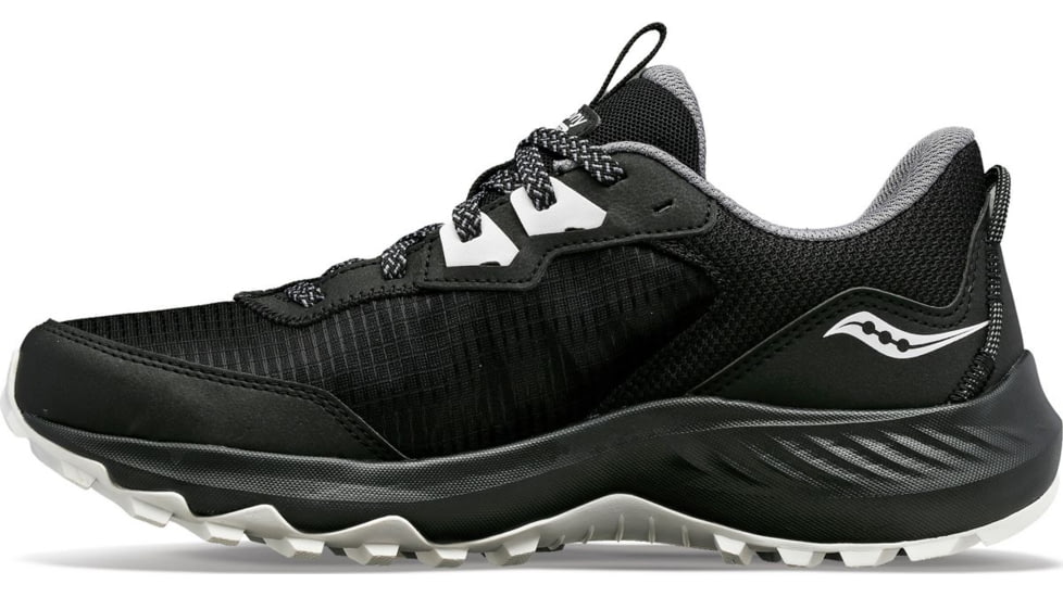 Saucony Aura TR Trail Shoes - Womens, Black/Fog, 6.5, Wide, S10862-05-001-M-6.5