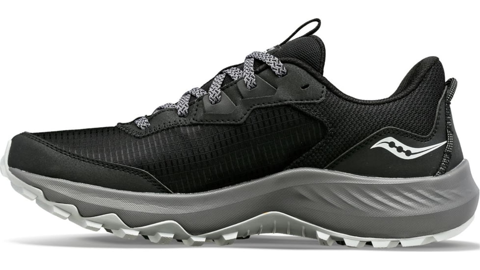 Saucony Aura TR Wide Trail Shoes - Mens, Black/Gravel, 12, Wide, S20863-10-001-W-12