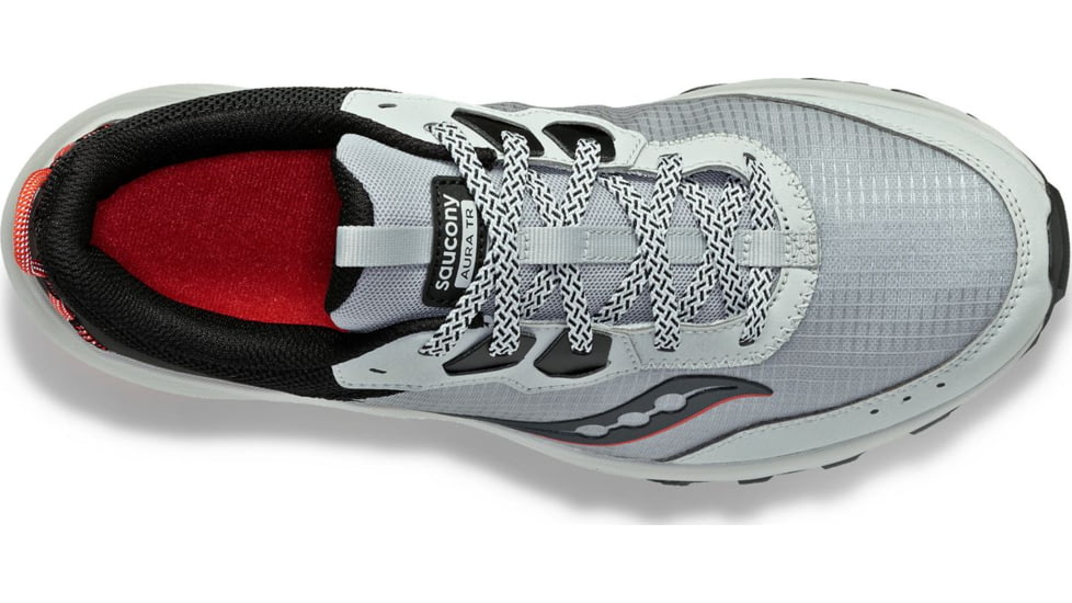 Saucony Aura TR Wide Trail Shoes - Mens, Concrete/Black, 8, Wide, S20863-11-260-W-8