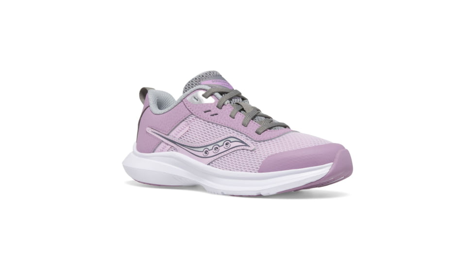 Saucony Axon 3 Shoes - Kids, Orchid/Grey, 2.5, Medium, SK167467-M-2.5