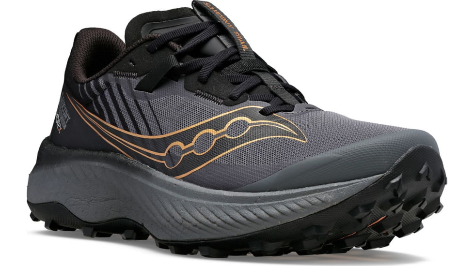 Saucony Endorphin Edge Trail Shoes - Womens, Black/Goldstk, 9.5, Medium, S10773-10-001-M-95