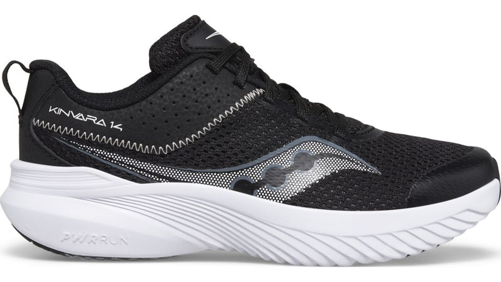 Saucony Kinvara 14 LTT Sneakers - Kids, Black/Grey, 3.5, Medium, SK267272-M-3.5
