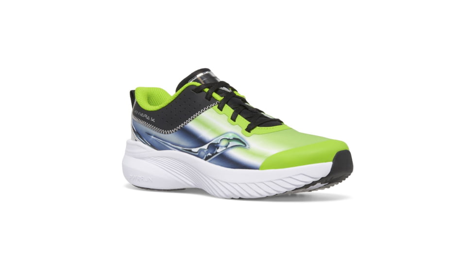 Saucony Kinvara 14 LTT Sneakers - Kids, Green/Chrome, 4, Medium, SK267634-M-4
