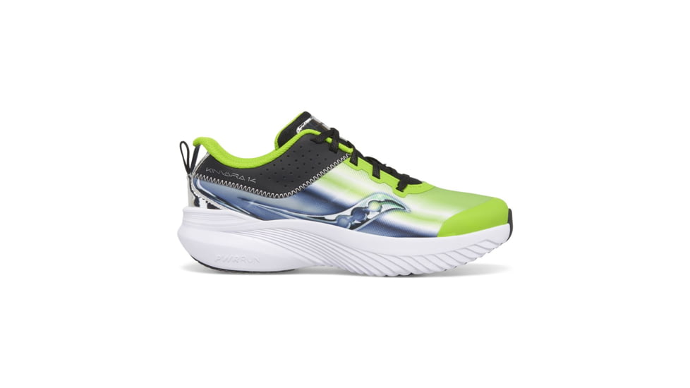 Saucony Kinvara 14 LTT Sneakers - Kids, Green/Chrome, 4, Medium, SK267634-M-4