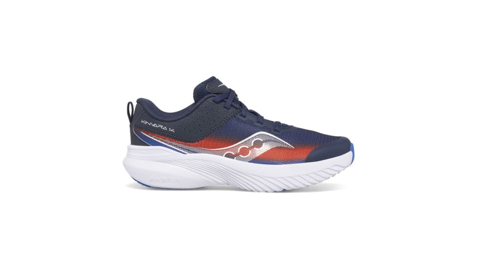 Saucony Kinvara 14 LTT Sneakers - Kids, Navy/Red, 4.5, Wide, SK267461-W-4.5
