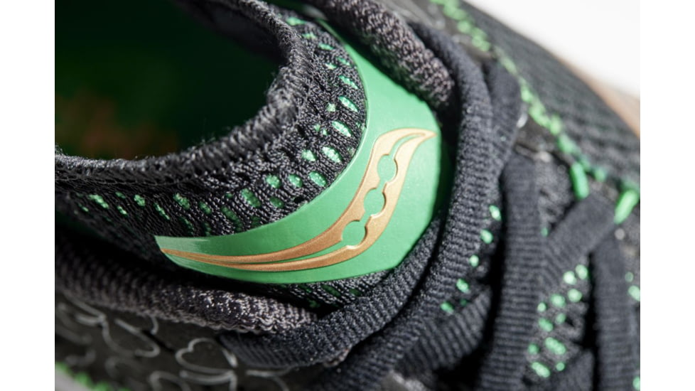 Saucony Kinvara 14 Shoes - Mens, Black/Green, 14, Medium, S20823-18-001-M-14