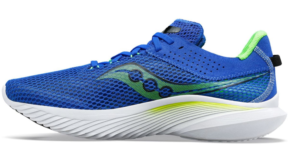 Saucony Kinvara 14 Shoes - Mens, Superblue/Slime, 8, Medium, S20823-33-400-M-8