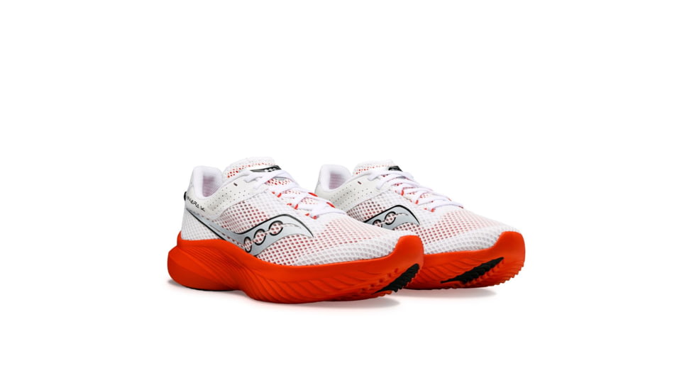 Saucony Kinvara 14 Shoes - Mens, White/Infrared, 7.5, Medium, S20823-121-100-M-7.5
