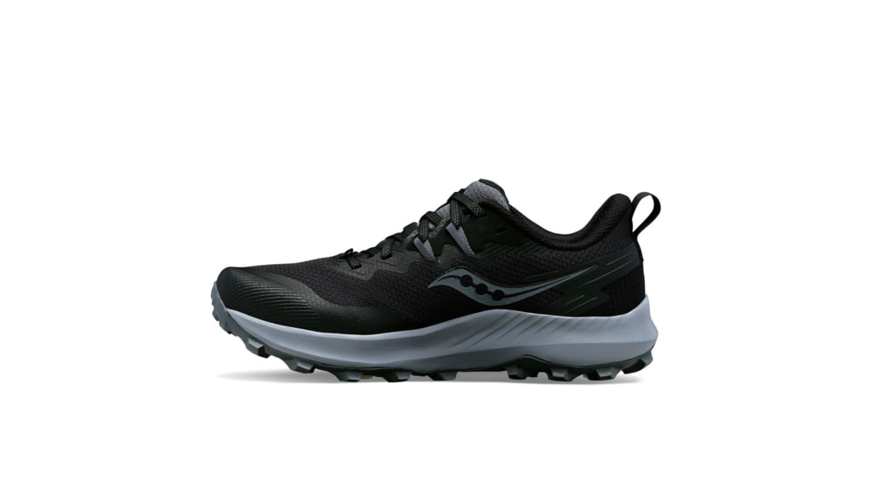 Saucony Peregrine 14 Trail Shoes - Womens, Black/Carbon, 6, Medium, S10916-100-001-M-6