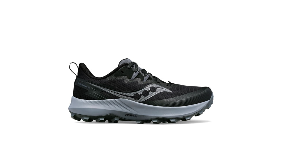 Saucony Peregrine 14 Trail Shoes - Womens, Black/Carbon, 6, Medium, S10916-100-001-M-6