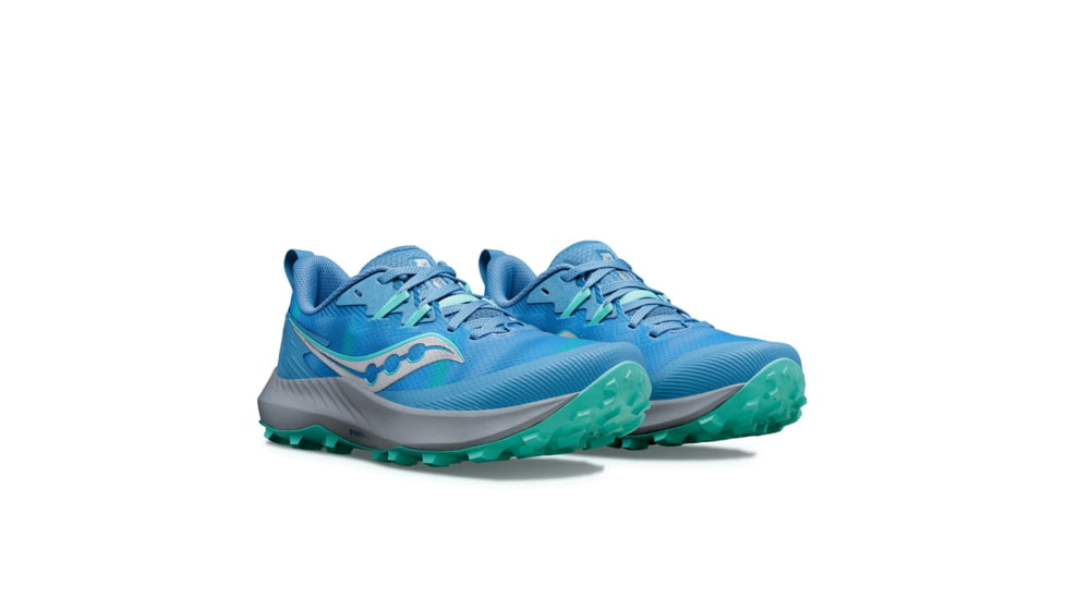 Saucony Peregrine 14 Trail Shoes - Womens, Breeze/Mint, 7, Medium, S10916-138-400-M-7