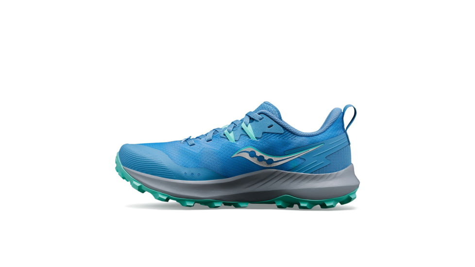 Saucony Peregrine 14 Trail Shoes - Womens, Breeze/Mint, 7, Medium, S10916-138-400-M-7