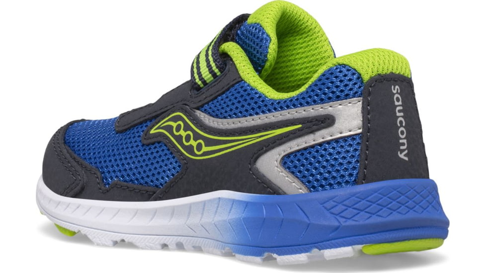 Saucony Ride 10 JR Sneakers - Kids, Navy/Green, 8.5, Extra Wide, SL266043-XW-85