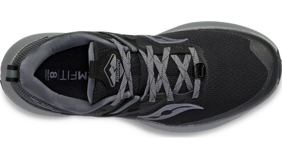 Saucony Ride 15 TR Trail Shoes - Mens, Black/Charcoal, 14, Medium, S20775-10-001-M-140