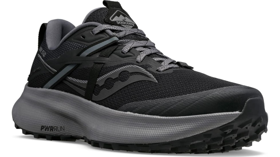 Saucony Ride 15 TR Trail Shoes - Mens, Black/Charcoal, 14, Medium, S20775-10-001-M-140